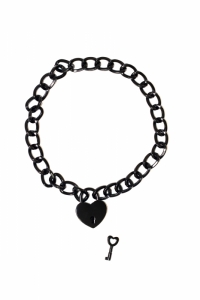 Чокер c сердцем &quot;Party Hard&quot; металлическая цепь, черный