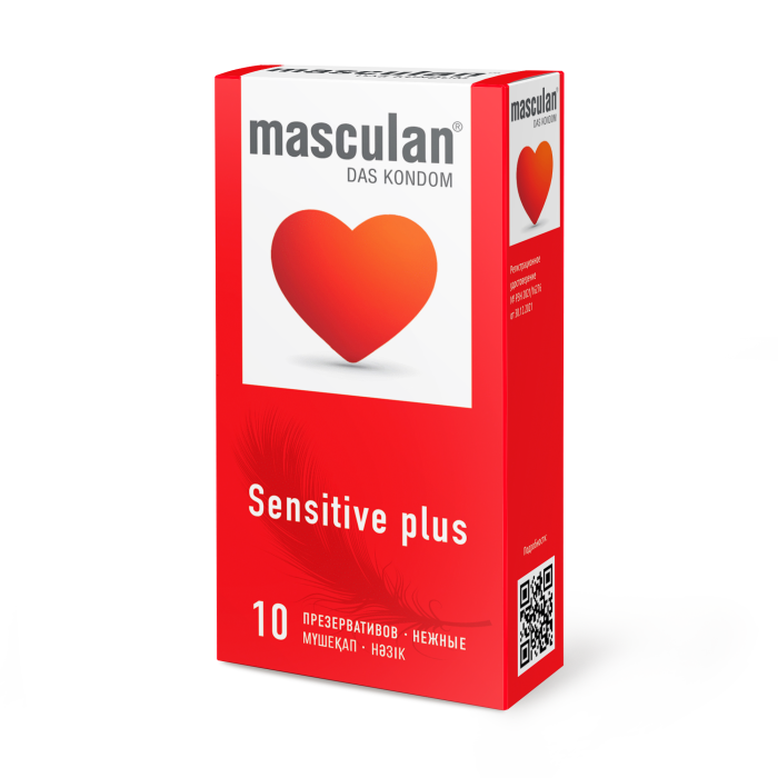 Презервативы &quot;Masculan Sensitive Plus&quot; розовые, супер нежные, 10шт 